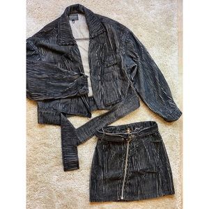 💣Vintage Moto Set Jacket and Skirt💣